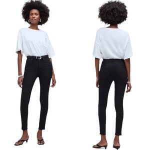 Madewell 10” High Rise Skinny Black Jeans Size 27